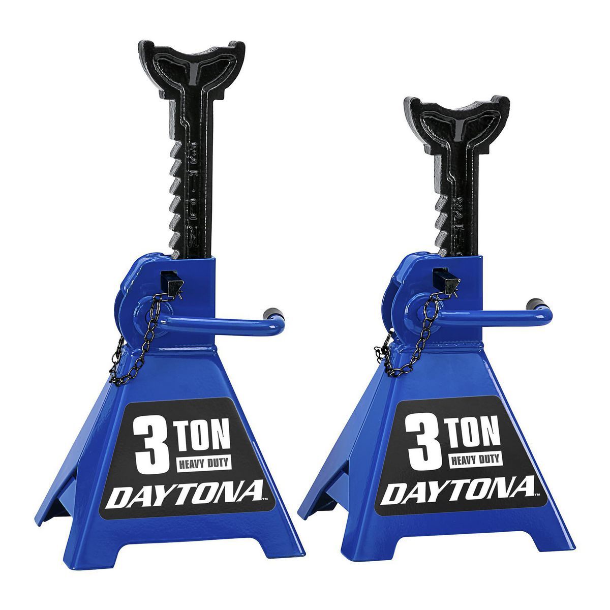 3 Ton Heavy Duty Ratcheting Jack Stands, Blue