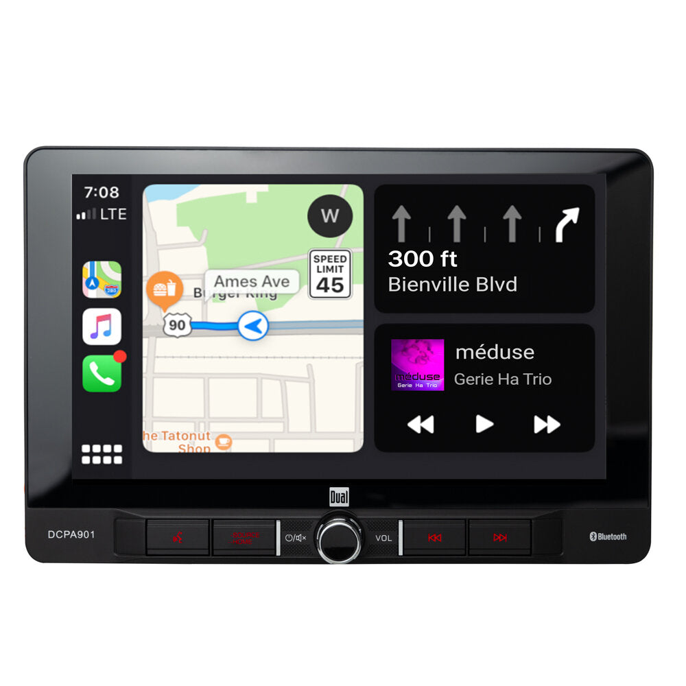 Dual 9" Single-DIN with Bluetooth, Android Auto and Apple CarPlay