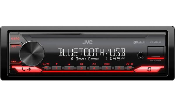 JVC KD-X280BT Bluetooth Car Stereo w/USB Port – AM/FM Radio