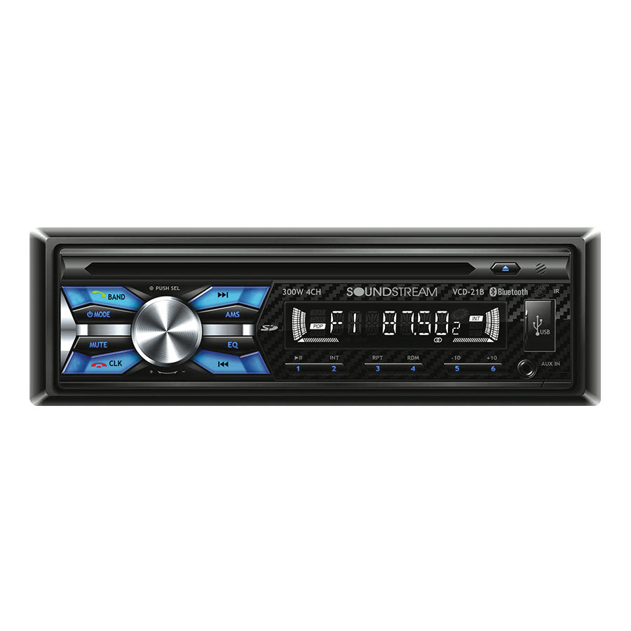 Soundstream Single DIN CD Player with USB Playback/Bluetooth