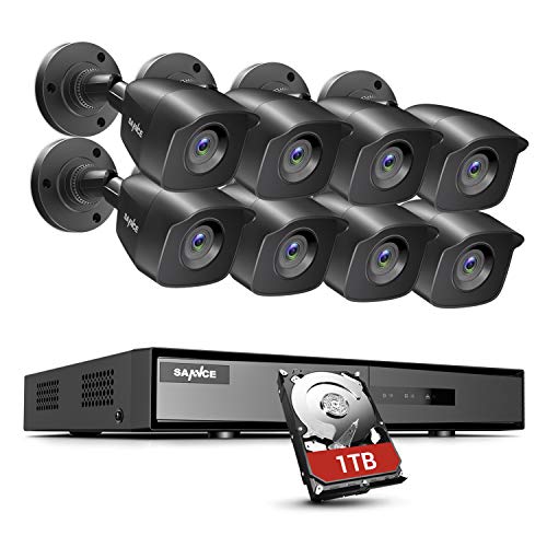 Sannce 8-Camera 8-Channel 1080p Lite Wired Security System With 1TB HDD