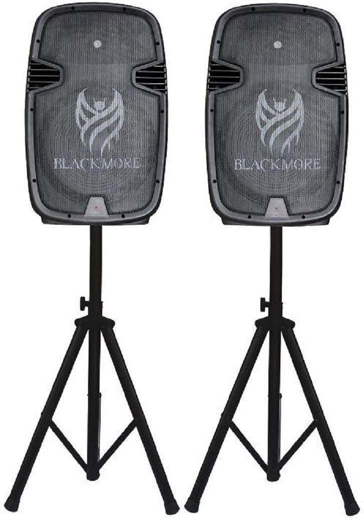 Blackmore Amplified Professional PA System W/Dual 15-Inch Monitors
