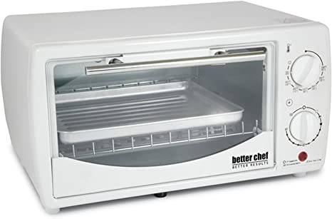 Better Chef 9 Liter Toaster Oven Broiler-White (IM-255W)