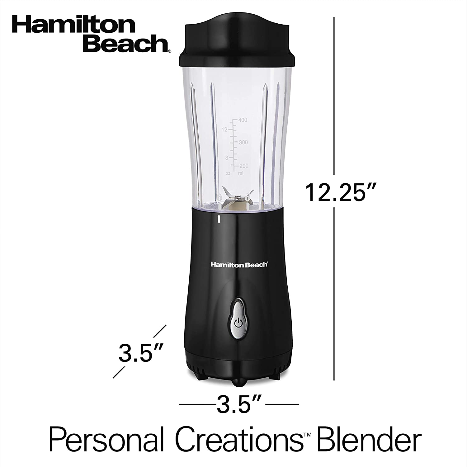 Hamilton Beach Single Serve Blender with Travel Lid - Black (51101B)