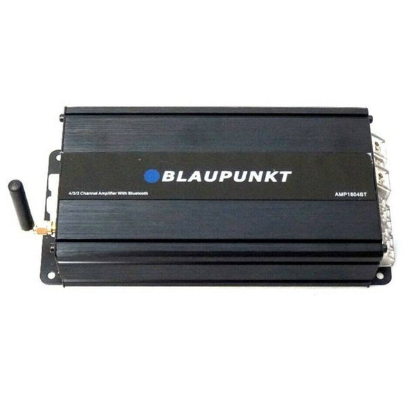 Blaupunkt AMP1804BT Amplifier 1600 Watts Max 4 Ohms 4-Channel Bluetooth