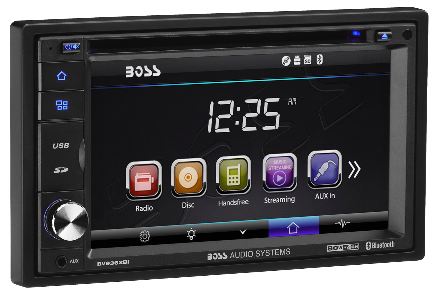 Boss Car Stereo 6.2" Digital LCD Double Din Touchscreen Bluetooth DVD/CD/MP3/USB