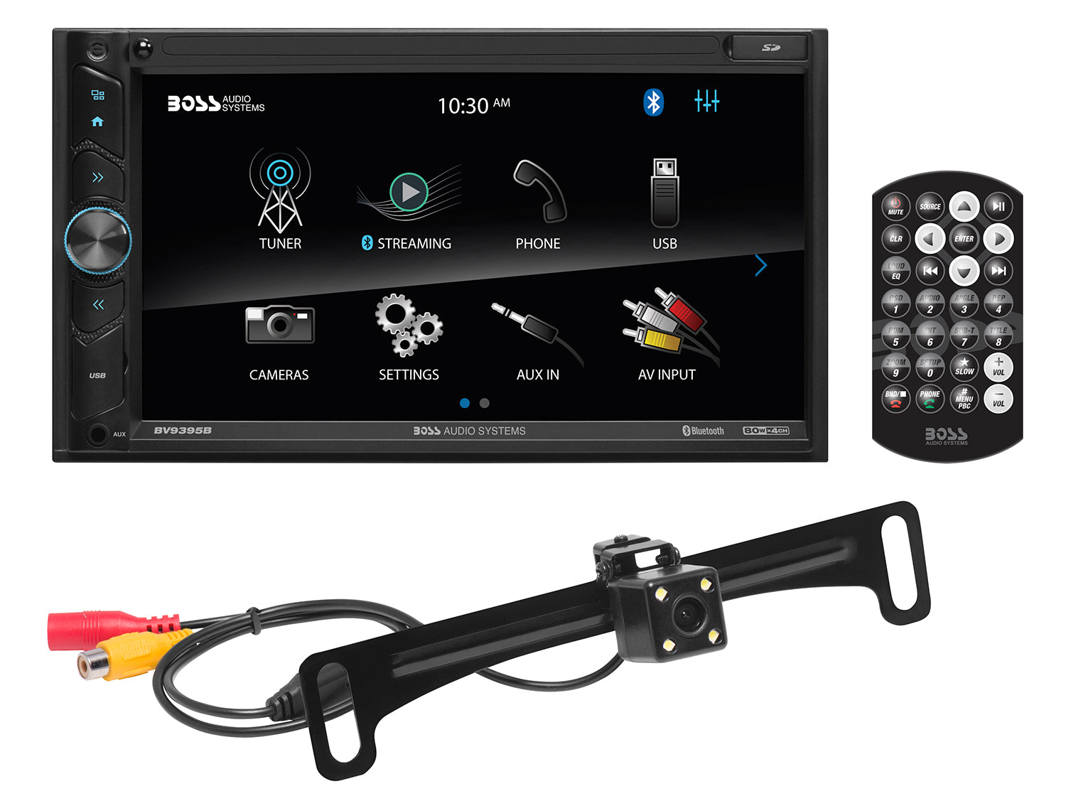 BOSS BVB9395RC Car Audio Double-DIN Multimedia 6.95" Touchscreen Bluetooth