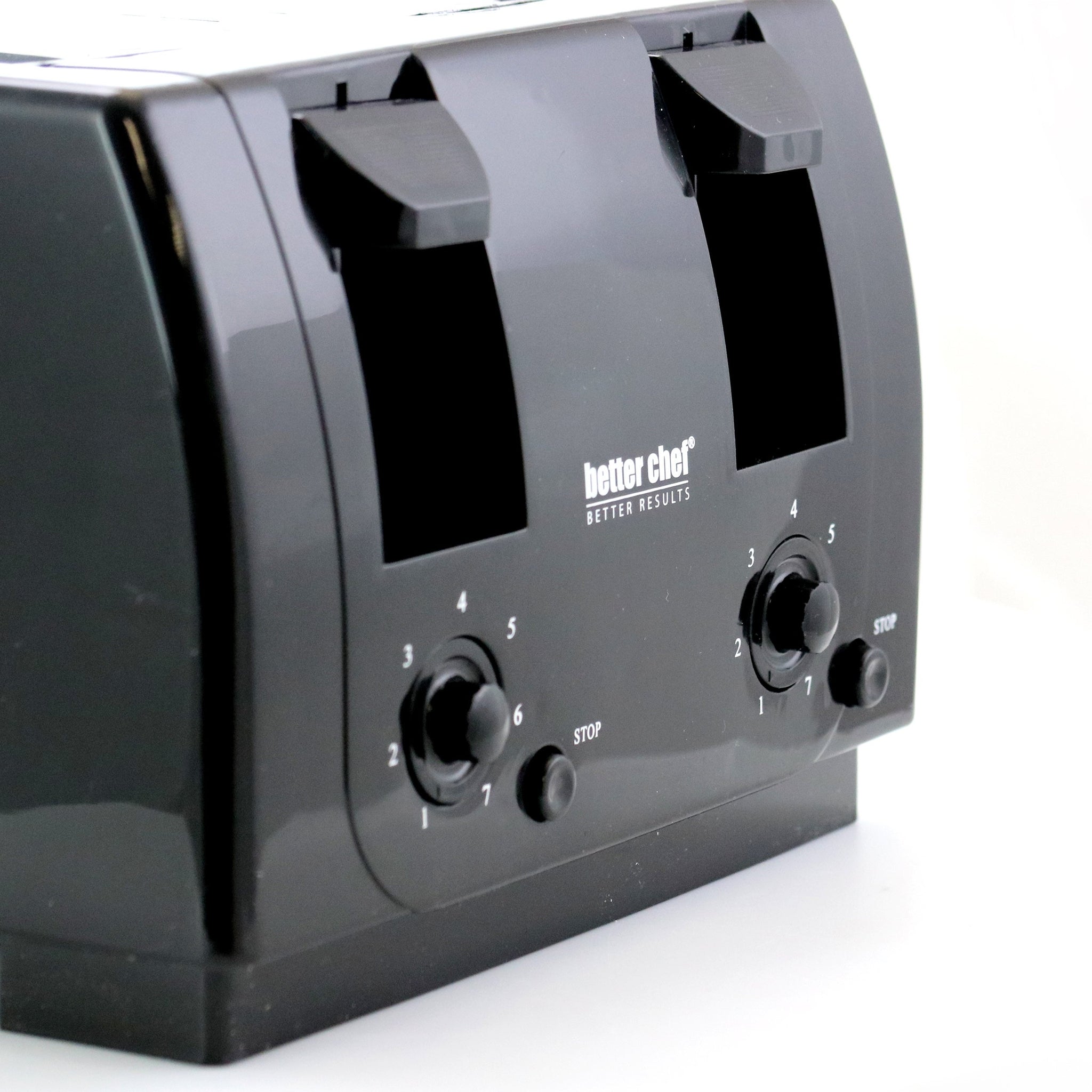 Better Chef 4 Slice Dual-Control Black Toaster IM-242B