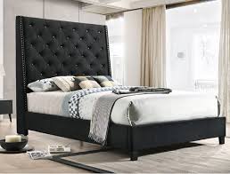 Cama Queen Acabado Tela con Botones