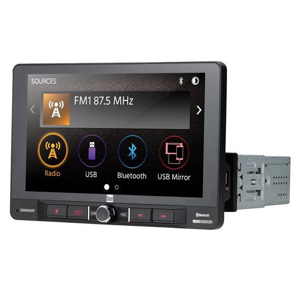Dual DM90MIR 9" Single-DIN Digital Media Receiver with Bluetooth