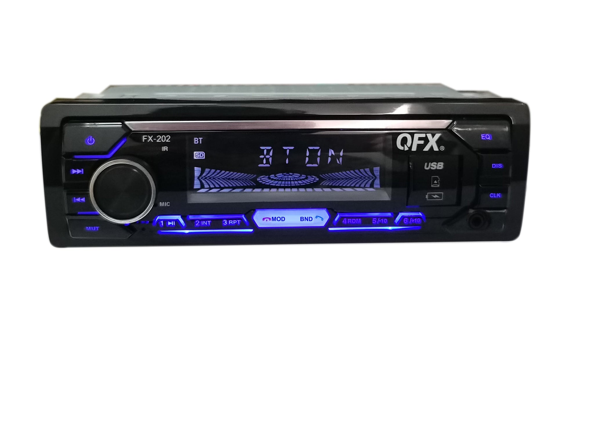 QFX FX-202 Car Stereo Bluetooth AM/FM Radio MP3 Player