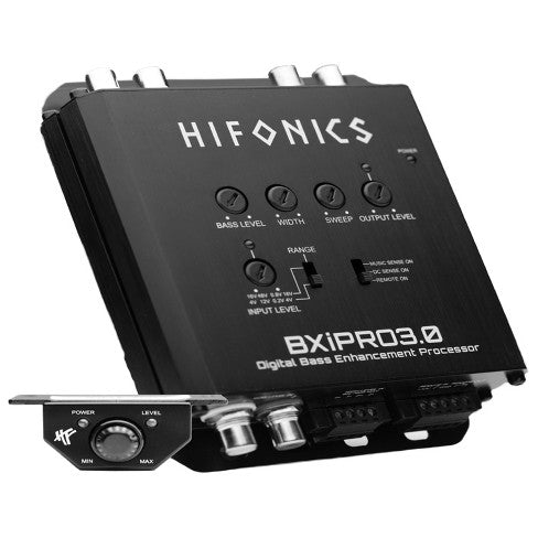 Hifonics BXiPro3.0 Digital Bass Processor w/Noise Reduction+Remote