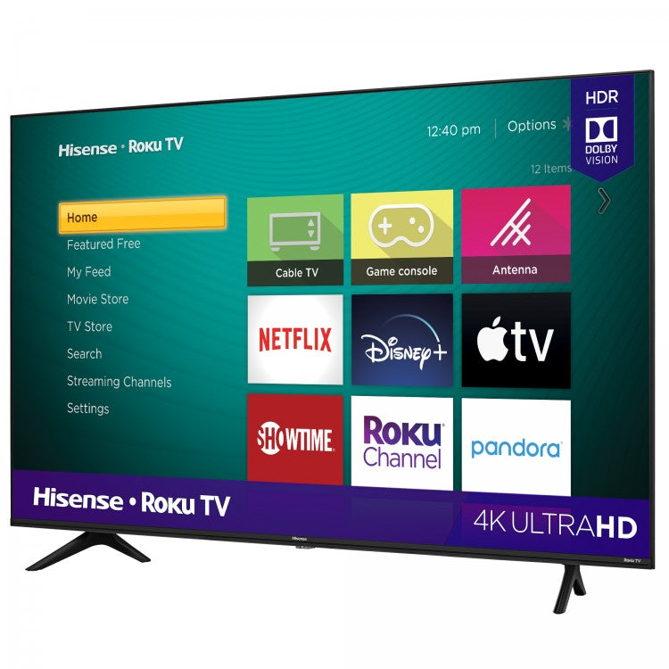 Hisense 43" Smart TV 4K UHD Roku HDR(Refurbished) Tv's ONLY for delivery in San Diego and Tijuana