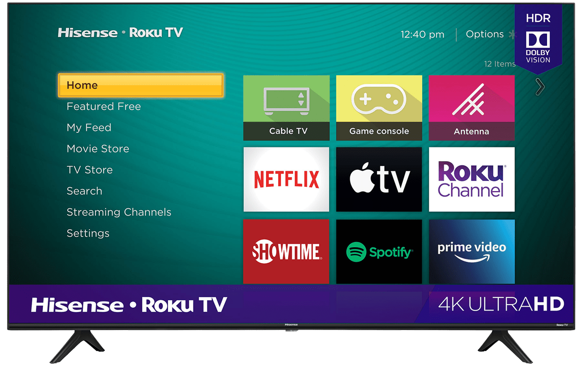 Hisense 43" Smart TV 4K UHD Roku HDR(Refurbished) Tv's ONLY for delivery in San Diego and Tijuana