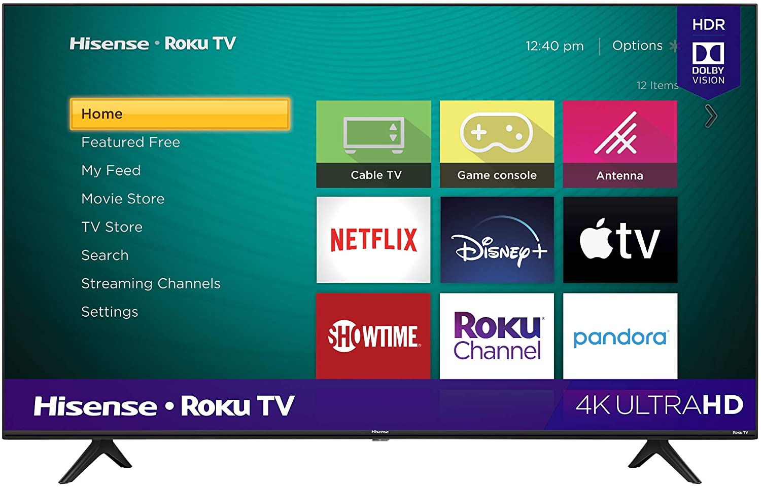 Hisense 50"Roku 4K UHD Smart TV w/Alexa Compatibility(Refurbished) Tv's ONLY for delivery in San Diego and Tijuana
