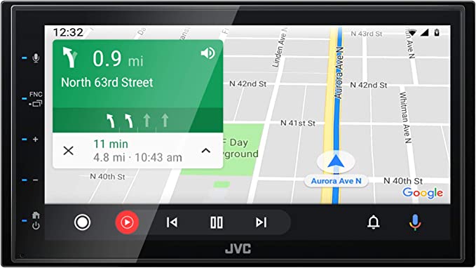 JVC KW-M560BT Apple CarPlay Android Multimedia Player w/ 6.8" Capacitive Touchscreen- Entrega gratis en Tijuana