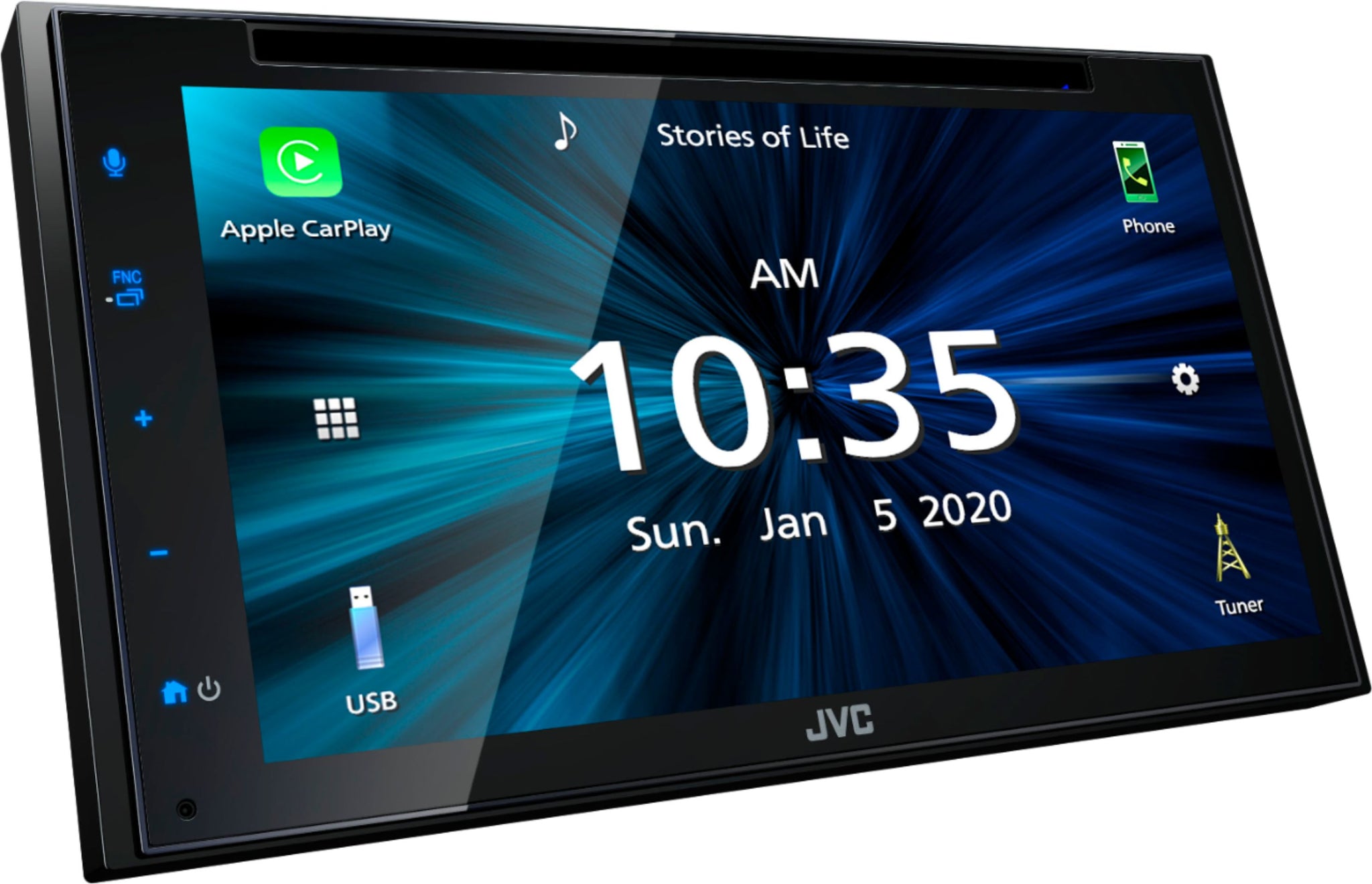 JVC  6.8" Touch Monitor - Apple CarPlay - Android Auto - Mirroring for Android - Bluetooth - 13-Band EQ