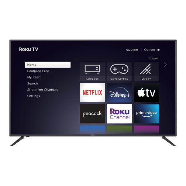 JVC 58" Class 4K UHD HDR LED Roku Smart TV (Refurbished)Tv's ONLY for delivery in San Diego and Tijuana