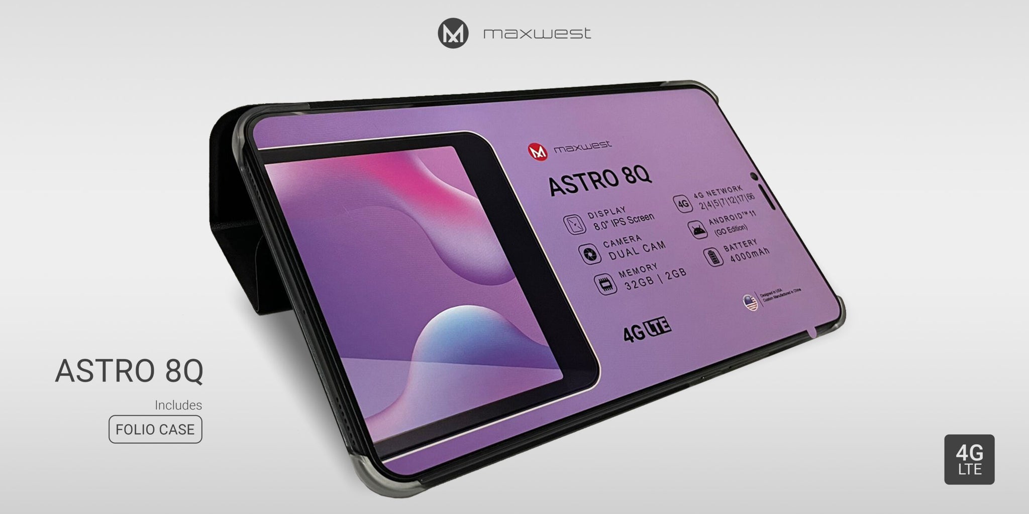 Maxwest Astro 8Q Tablet/Smartphone 8" Android 11 - 32gb/2gb Ram-Entrega gratis en Tijuana