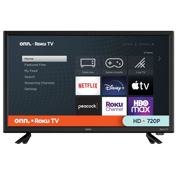 ONN 24” Class HD 720P LED Roku Smart TV(Refurbished)Tv's ONLY for delivery in San Diego and Tijuana