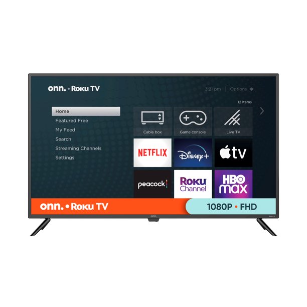 ONN 43” Class FHD (1080P) LED Roku Smart TV (Refurbished)Tv's ONLY for delivery in San Diego and Tijuana