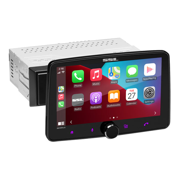 SSL DD7CPA-S Apple CarPlay - Android Auto - Single Din 7" Touchscreen - Bluetooth