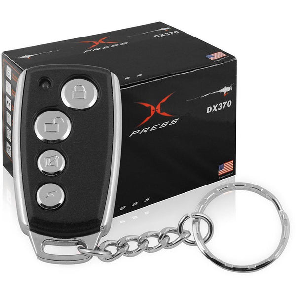 Xpress DX382 Universal Car Alarm System with Two 4-Button Remotes