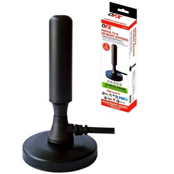 QFX ANT-23 HDTV Indoor Antenna +Magnetic Base +360 Degrees Reception