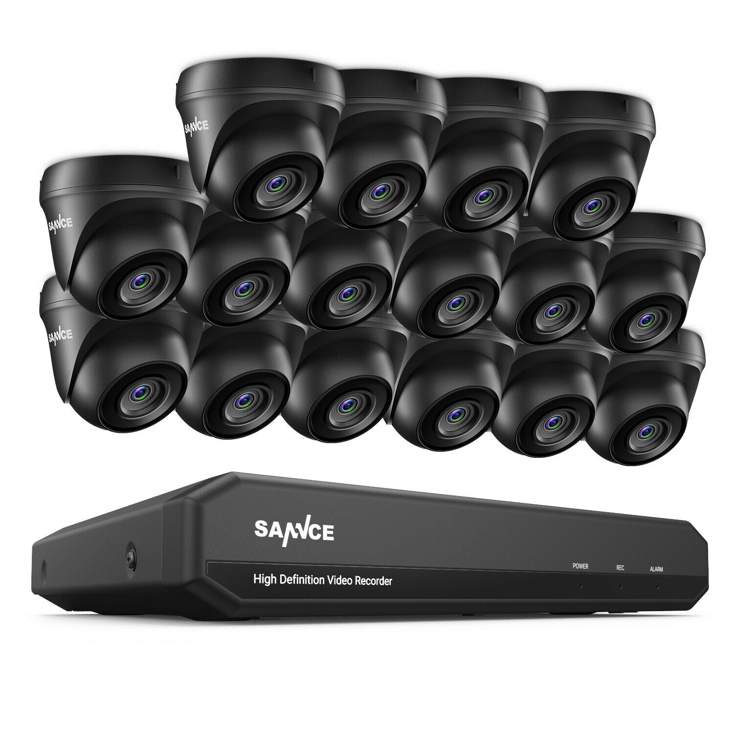 Sannce Security System 16 Camera 16 Channel 1080p With 1 TB HDD