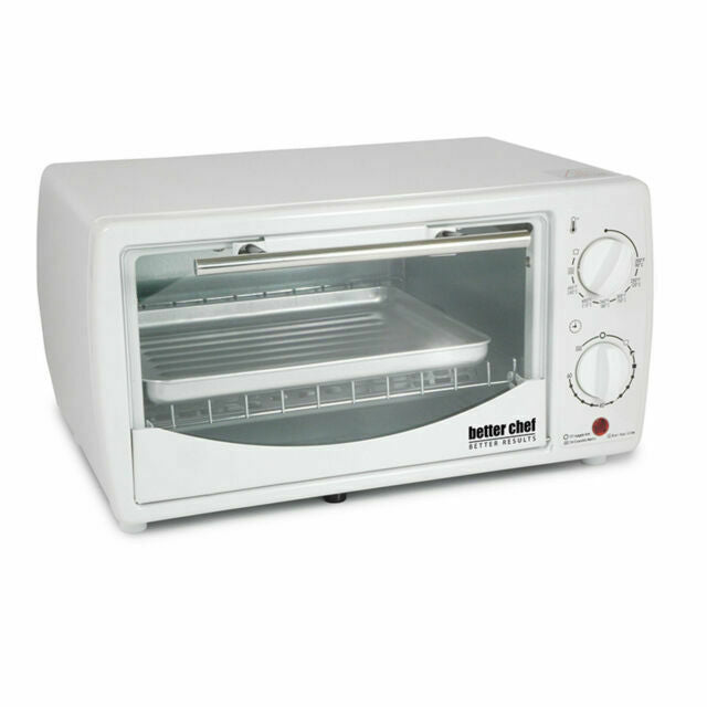 Better Chef 9 Liter Toaster Oven Broiler-White (IM-255W)